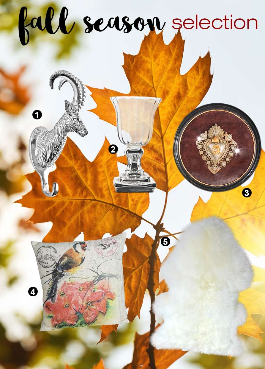 our selection of decorative items on the theme of autumn